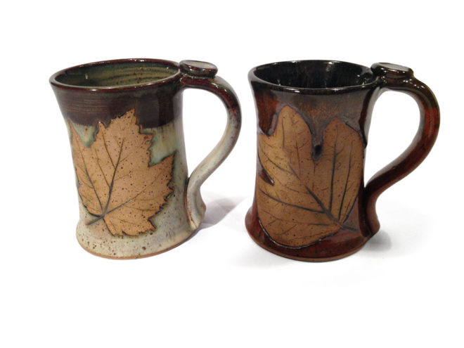 leaf mugs